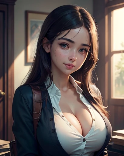  Show me 2 schoolgirls with C-cups, Two young girls standing , Unbutton her blouse , more skin, miniskirt, deep cleavage, naughty face, horny face,  full body shot ,  detailed uniform ,  detailed facial features ,  beautiful detailed eyes ,  beautiful deta...