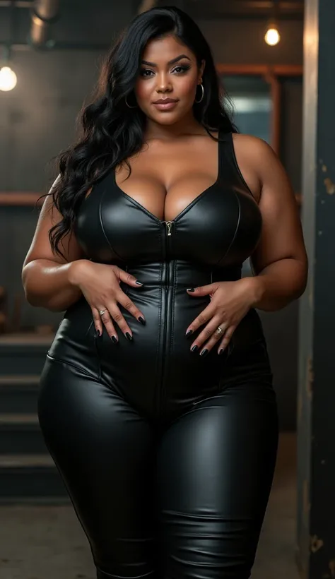 SSBBW in leather pants 