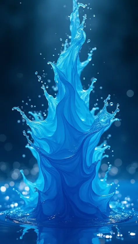 blue liquid