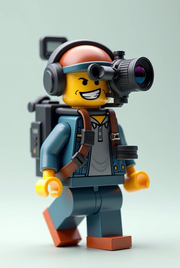 LEGO CONNECTOR WITH PHOTOGRAPHER DESIGNED AS LOGO