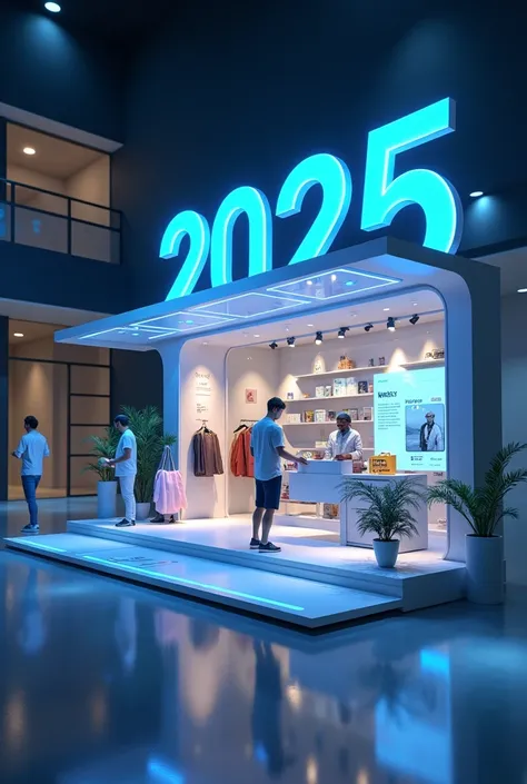 I dont want a real store. I want an online store or an online page with the year 2025 in the picture with an explanation of what was required previously