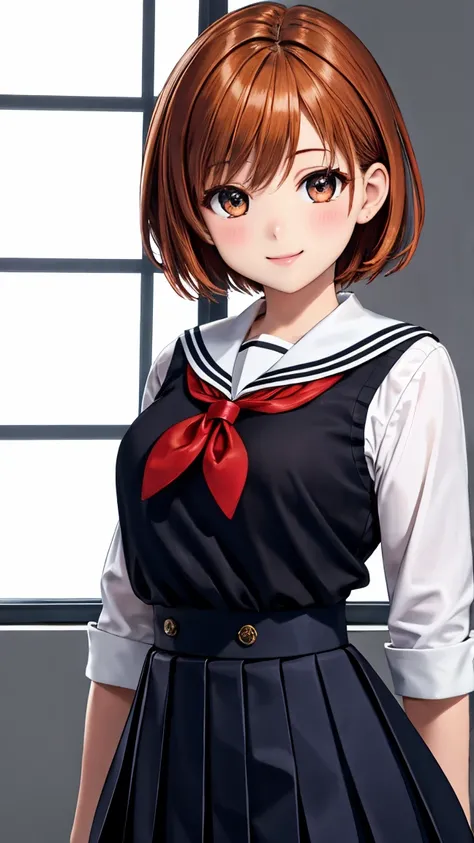 (masterpiece:1.3, best quality:1.3, ultra detailed:1.2, professional lighting:1.2, high resolution:1.2, sharp focus:1.2, 8k wallpaper:1.1, realistic details:1.1)
(beautiful young girl:1.3, school uniform:1.2, black sailor uniform:1.2, pleated skirt:1.1)
BR...