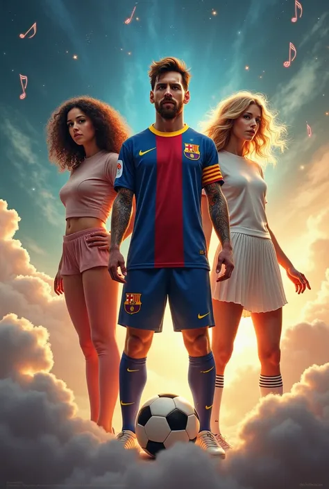 Lionel Messi with Olivia Rodrigo and Taylor Swift 