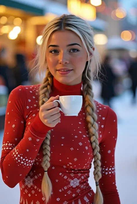 A cinematic photo of one cute blonde american girl, appear to be aged 16, with cute princess-like faces, extremely thin skinny anorexic bodies, long skinny legs, tan lines, very tall girls, beautiful happy smiles, ultra realistic photo, very long braided b...