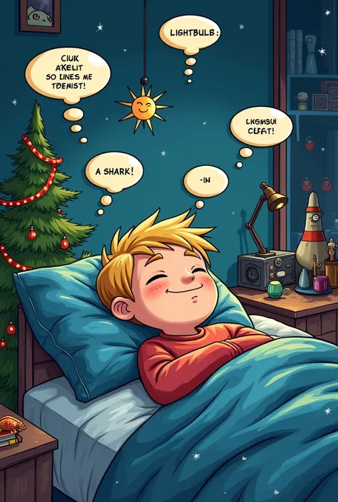 Imagine one liner art of comic style Scene:* Graham ( boy Draw a healthy  blonde boy with a bright smile, sparkling round blue eyes eyes closed hair, and "sleek golden hair"  high check bones and round face with prominent chin. Draw comic style **Graham ( ...