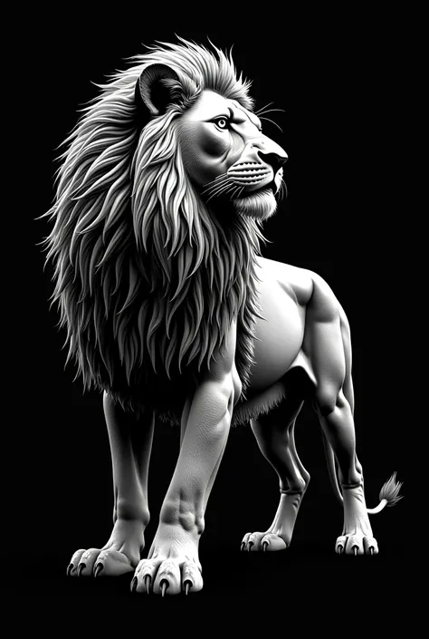 Make a pfp that has a lion in the background thats black and white and the front make it say motivational quotes 
