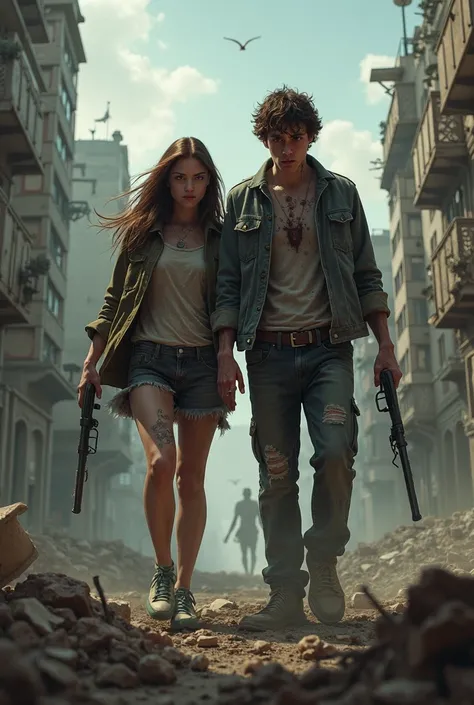 Cover of a drama about a teenage couple trying to survive the zombie apocalypse