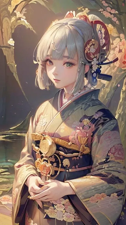 ((  best quality)),(  ultra high resolution ),( super detailed),(  Detailed Description ),(( best CG )),( masterpiece ),   Highly detailed art   ,(  Fine Detail Art  :1.5), (  Japanese Paintings Portrayed in Precise Detail  :1.8), (  A landscape filled wit...