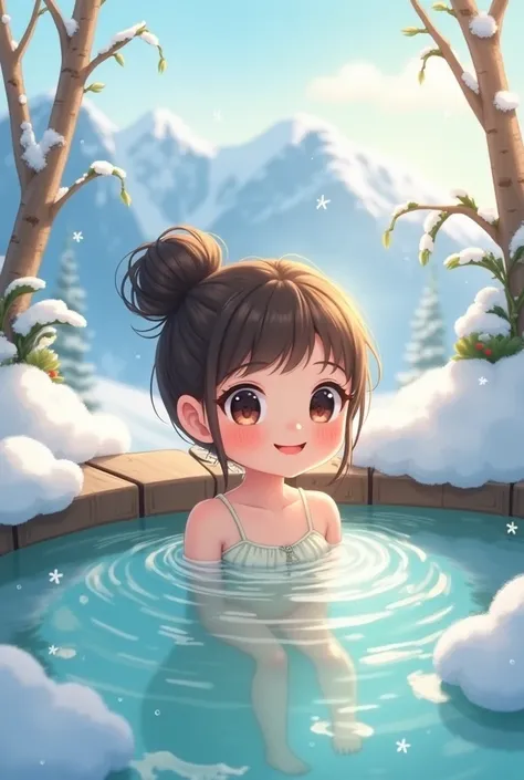 　hot spring　 bun hair 　Yuki　Mont　 cute little 　 outside　 FRIENDLY 