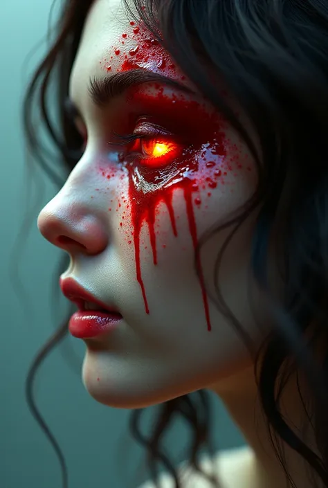 (masterpiece), (4k), (fujiflm), (canoncamera), (16k), Visually captivating artwork, with skillful use of color, composition, and light. Innovative artwork, showcasing unique and imaginative concepts. (bullet shot through the head and bleed), (gore) (accele...