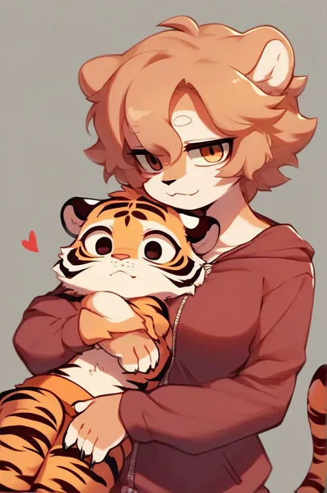 Shimajiro, the striped tiger, Shimajiro and his mother , (heart is beating fast:0.5), Twisted Maternal love , I want to hug you , (creepy:0.5) , Dimly lit room , euphoria , ooze , (opened zipper  together)