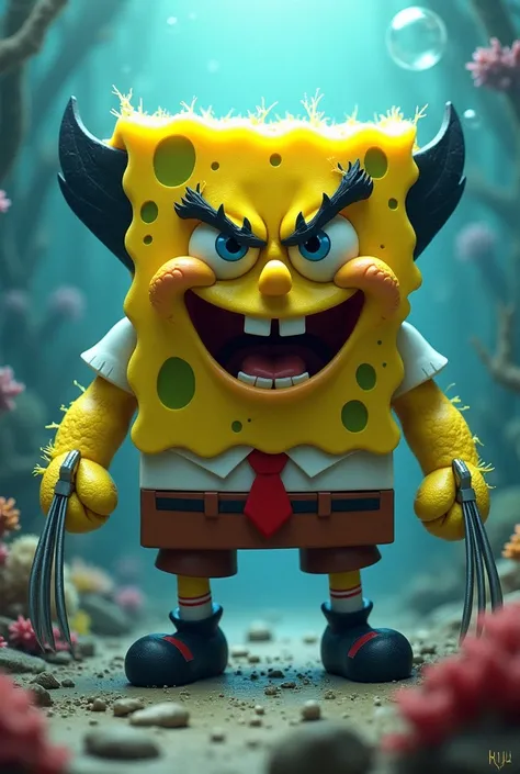 Sponjebob fusion with wolverine