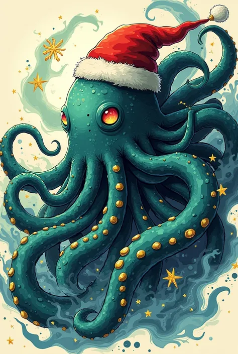 holiday themed meme incorporating Ink de kraken