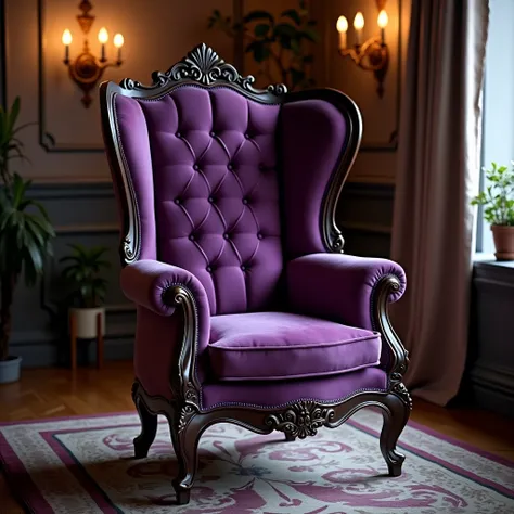 elegant purple chair