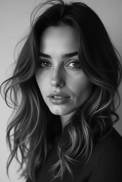 Ana de Armas to color black and white 
