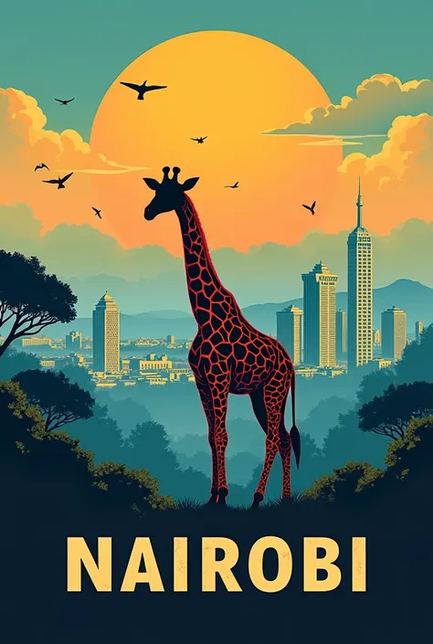 Nairobi travel poster 