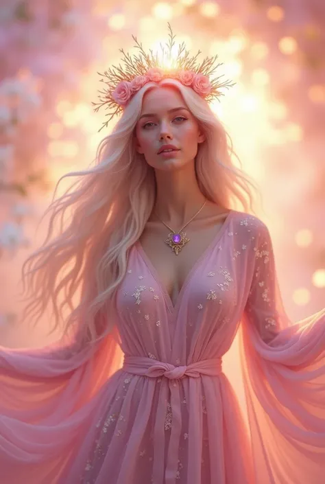 pink gorgeous　goddess　heart　crown