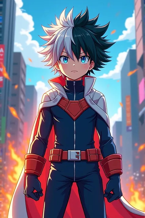 /imagine prompt: color photo of Shoto Todoroki from My Hero Academia in the Sonic X artstyle series —c 10 —ar 2:3