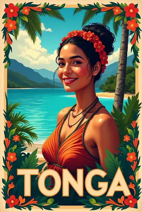 Tonga travel poster 