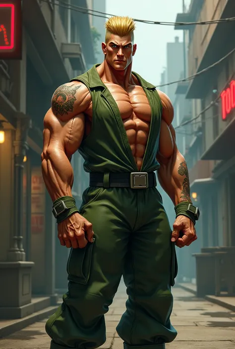 Guile, street fighter, realistis 