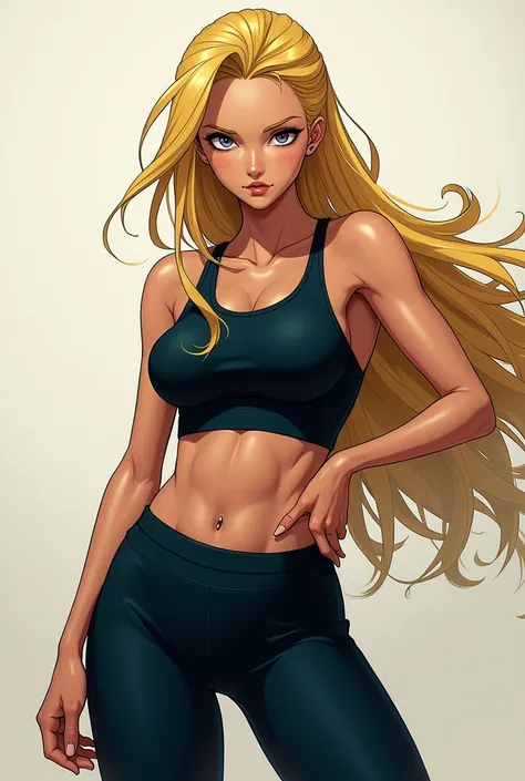 Nico Robin from one piece with tight sportswear 