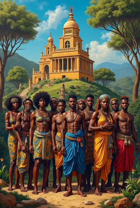 Rare cultural fusion art African 