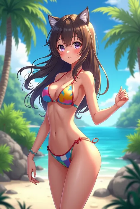 anime girl in bikini