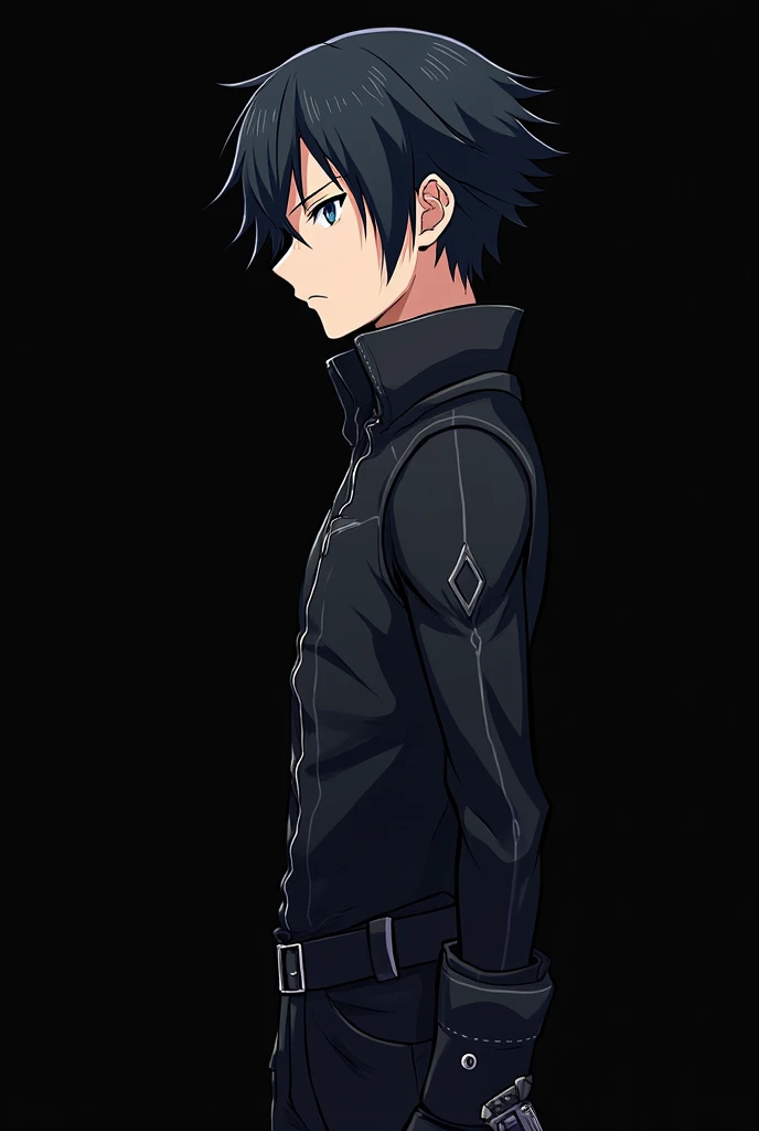 Image of a single person in video game anime with the name Kirito 