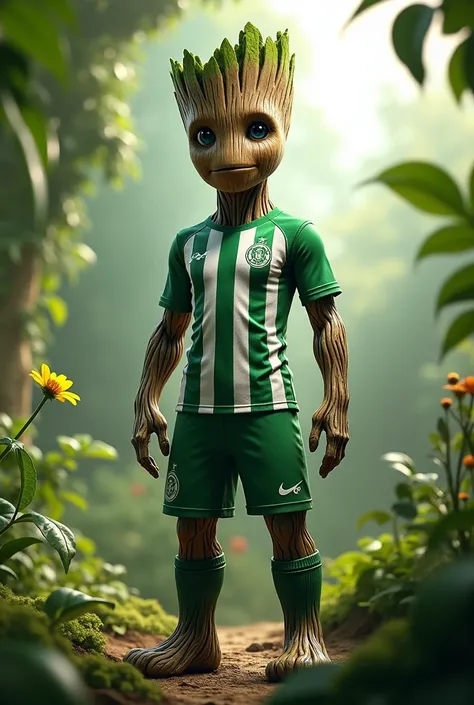 GROOT WEARING THE CLOTHES OF PALMEIRAS