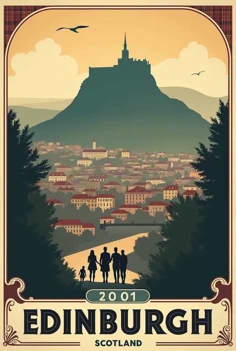 Edinburg travel poster