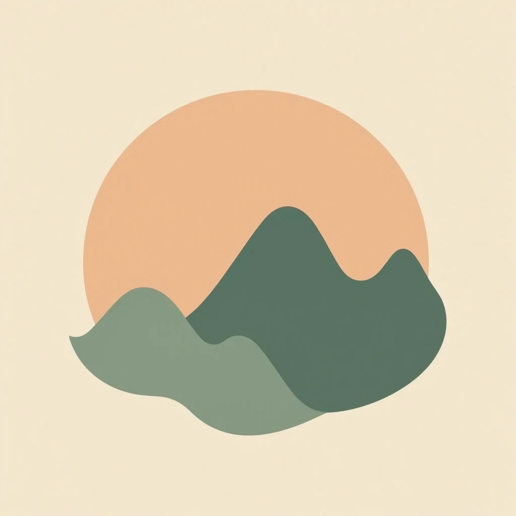  I want a minimal business logo with dark green and pastel orange colors with brand (mr janebi7  )  for my Instagram page 