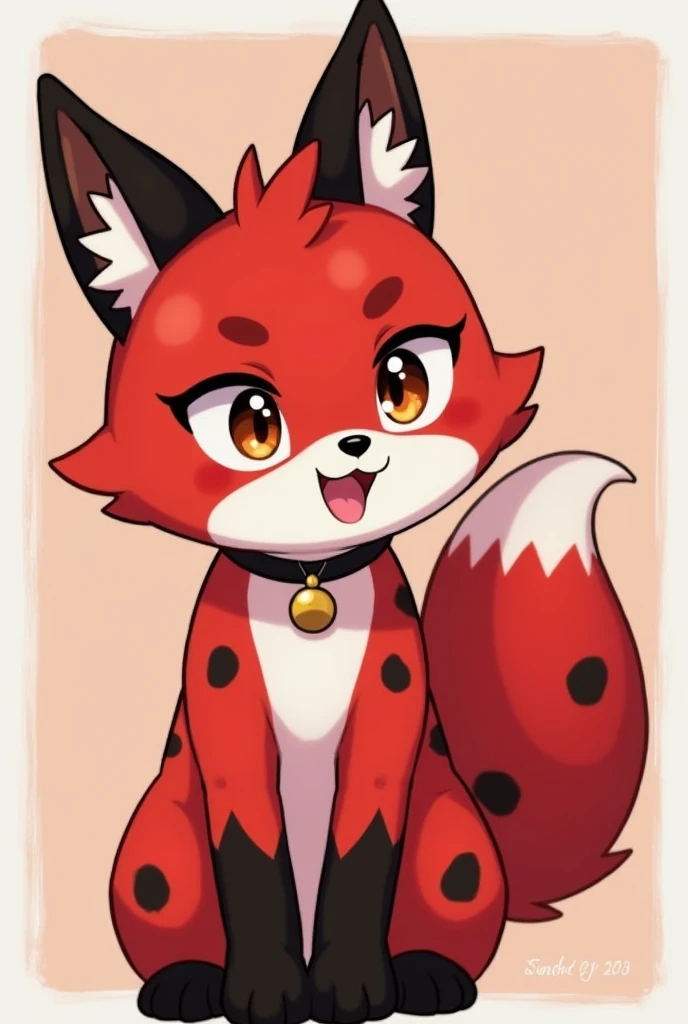  Zorrapi has a soft, vibrant coat that combines bright red with black spots .  Her ears are pointed and she wears a small necklace with a little bell that rings when she is excited! .

**can:** Her power is the “Illusory Deception” !  Zorrapi can create fu...