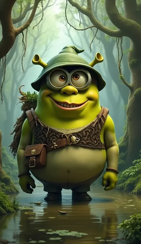 Minion reimagined as a Shrek 