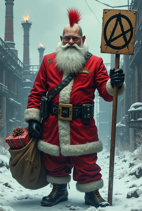 A Santa Claus with an anarcho-capitalistic ideology 