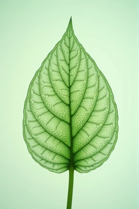 Microscopic view of a plant leaf
