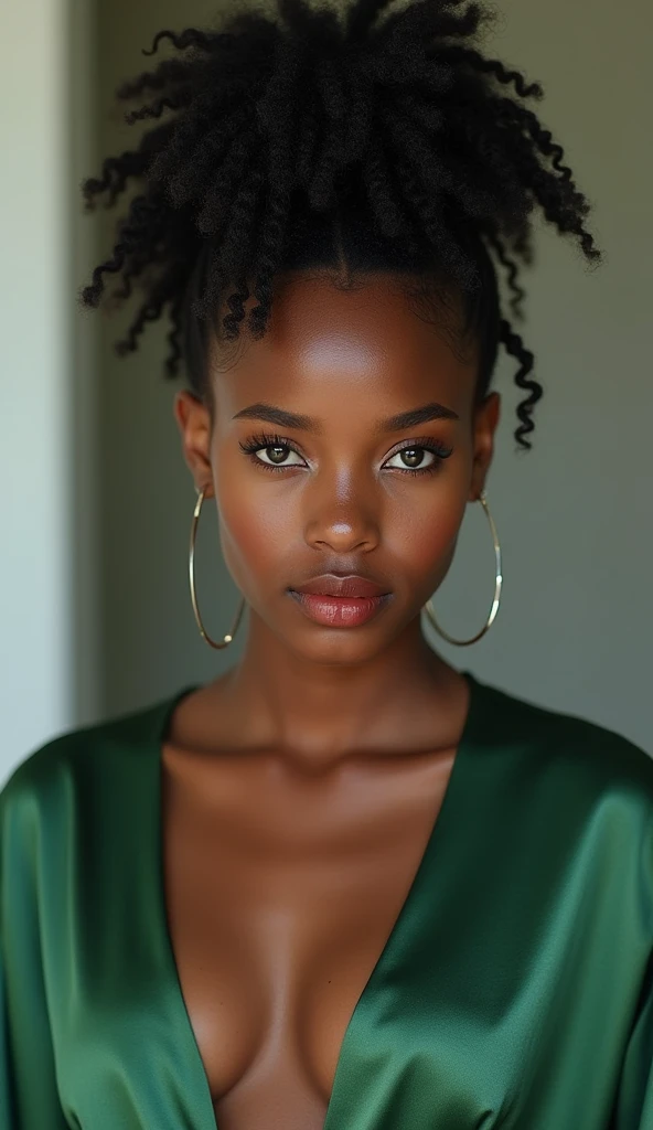 THE MOST BEAUTIFUL 14-YEAR-OLD GIRL IN THE WORLD ,  SHE IS DARK-SKINNED AFRO EBONY
YOU JUST GOT OUT OF THE SHOWER ,  HER HAIR IS STILL DAMP AND HAS DROPS OF WATER .  HER BLACK HAIR IS IN A BUN ON THE TOP OF HER HEAD ,  LOOSE AND STARTING TO FALL
HER CHEST ...