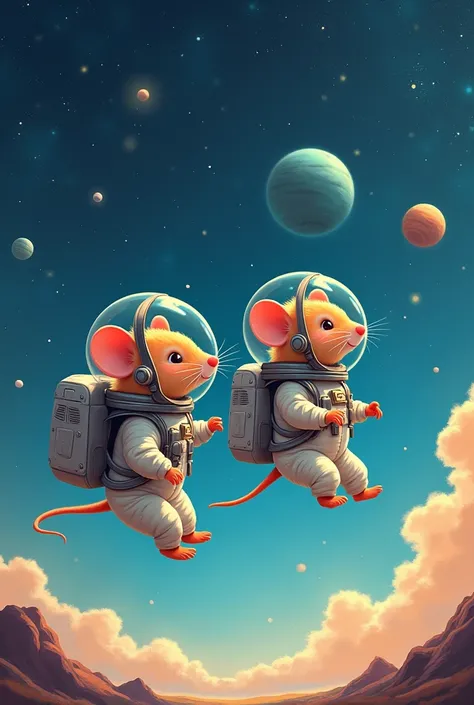 rens illustration astronaut mice