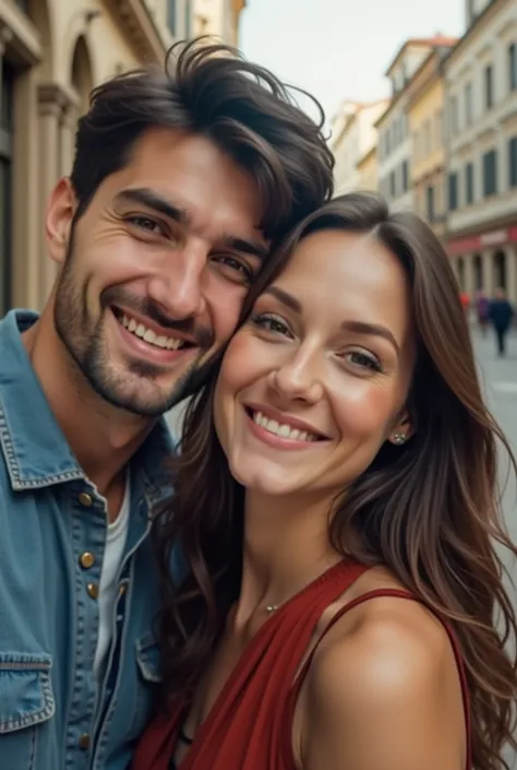 there is a man and a woman posing for a picture, profile image, happy couple, growth of a couple, lovely couple, photo taken in 2 0 2 0, 8k selfie photograph, ayanamikodon and irakli nadar, very very low quality picture, profile picture, aykut aydogdu, cou...