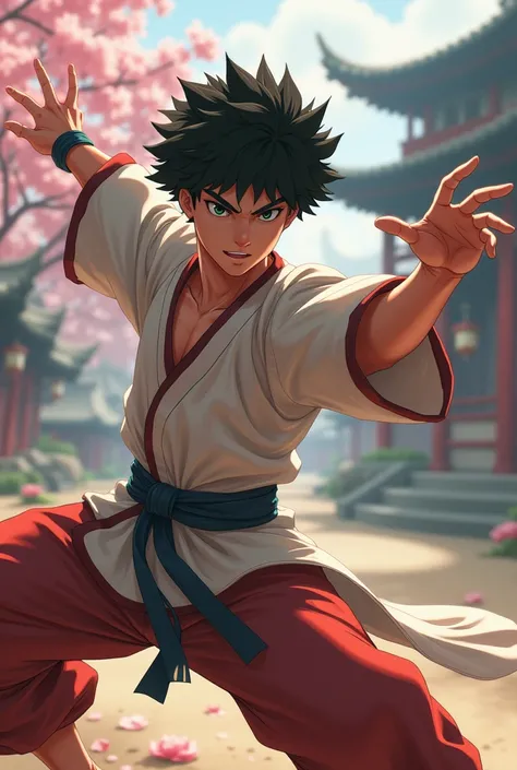 Izuku midoriya as a kung fu master