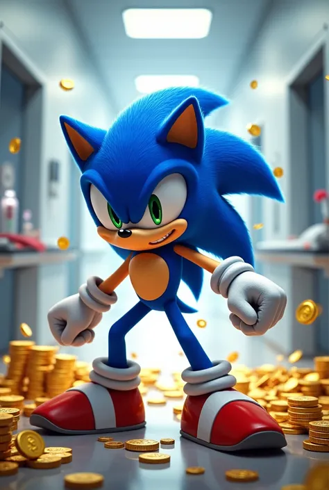 Sonic rich the money at hospital 