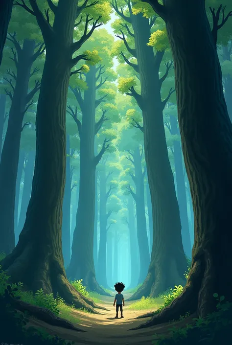 create animated image about(Isaac finds himself in the midst of a thick forest, the trees towering above him like giants. But these aren’t normal trees. Their trunks are covered in shiny, reflective surfaces, like mirrors. The forest is quiet, unnaturally ...