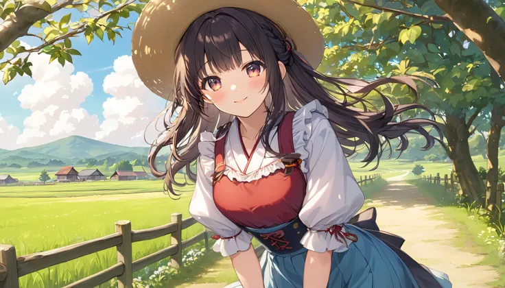  top quality ,cute country girl,Japanese countryside 