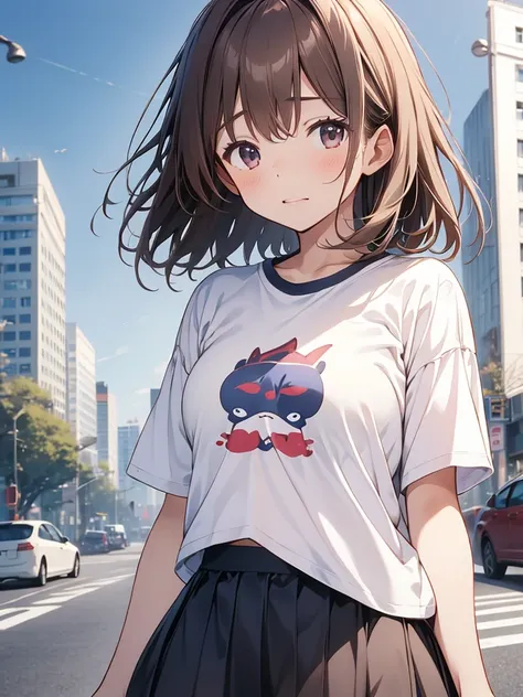 1gIrl,bust sIze a cup,small breasts,small breasts anyway,
large whIte t-shIrt,baggy clothes,black skIrt,medIum haIr,lean forward,
Clothes that make your breasts vIsIble
Bend forward to emphasIze your chest
face close-up,I can see the sIde,HI-Res、masterwork...