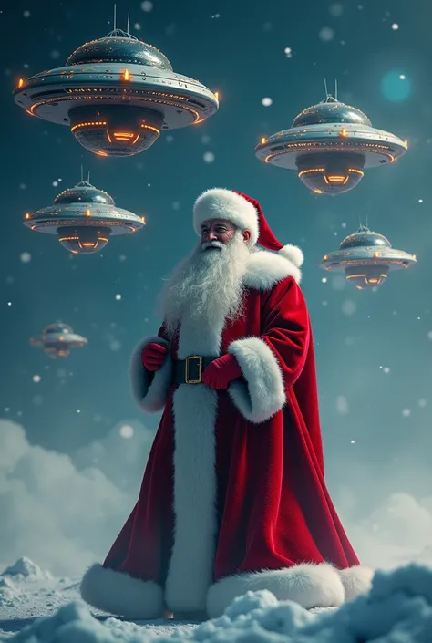 Santa Claus and its UFO drones