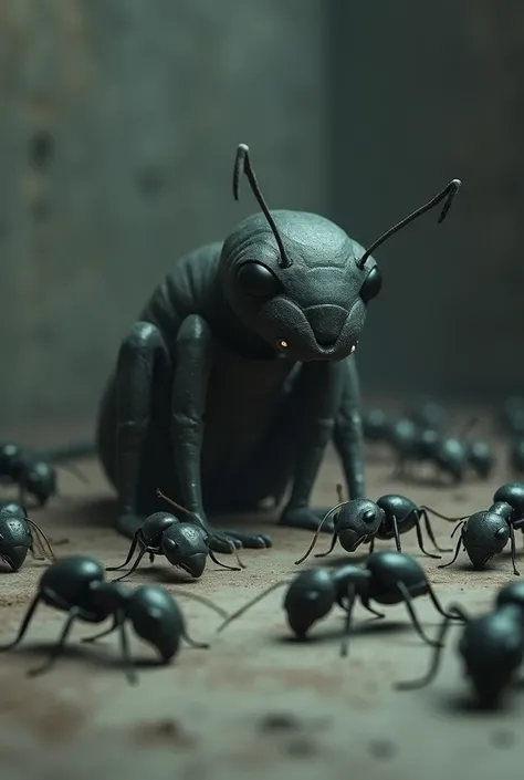 Sad black ants
