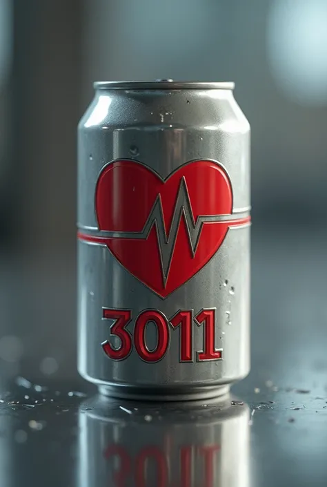 soda tin token with a heart and the date 3011