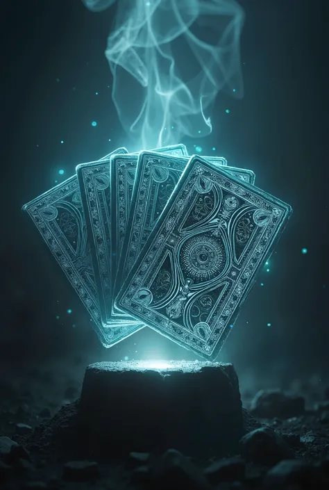 Make the poster with only picture of deck of cards but it seems that these card are strong, and put the name deckers gambit 