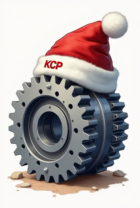 I would like to create gear coupling of KCP brand of Korea with noel hat and write KCP on that coupling