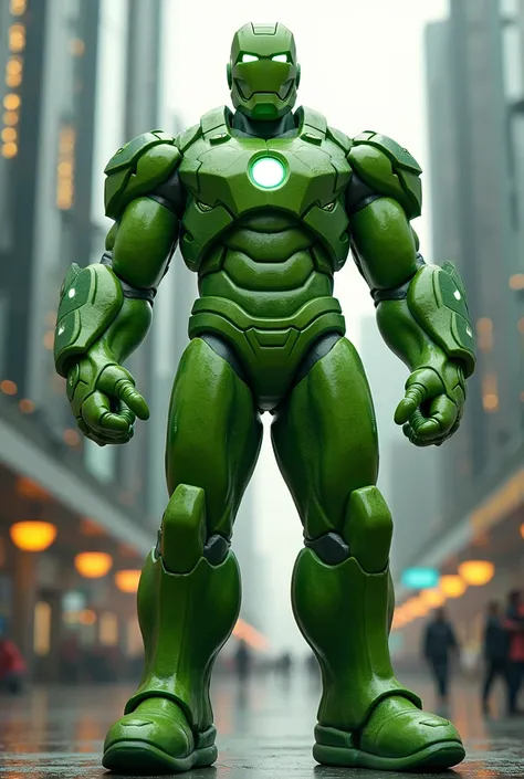 a superhero iron man made from cucumber with power style