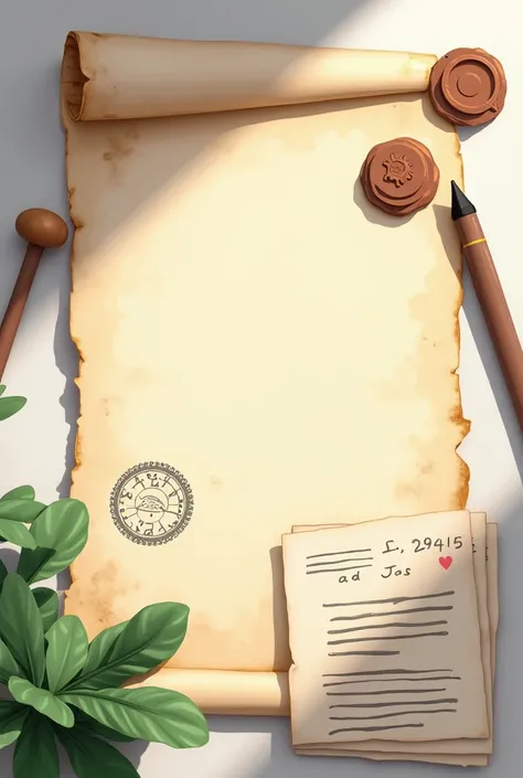  okey , That the photo is next to the documents and the style is animated a little realistic